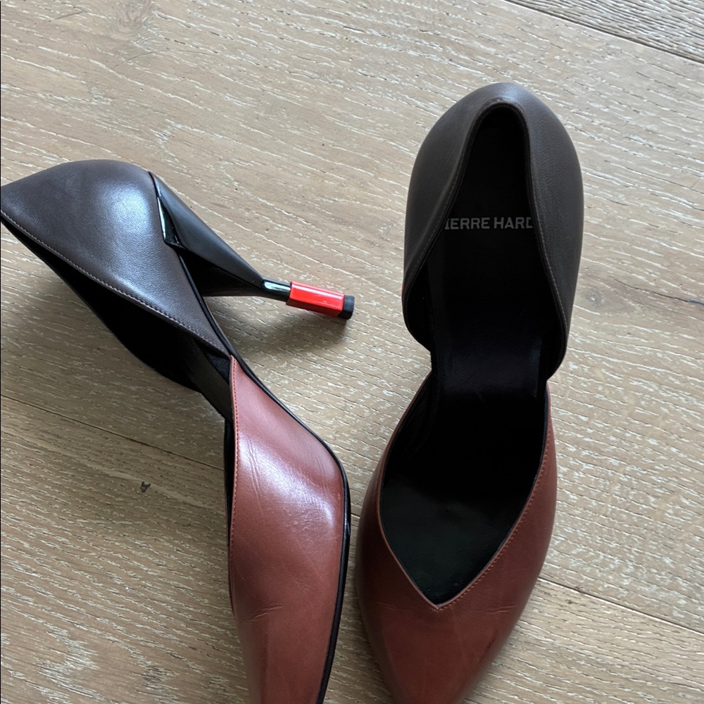 Pierre Hardy Elegant Brown and Black Heels